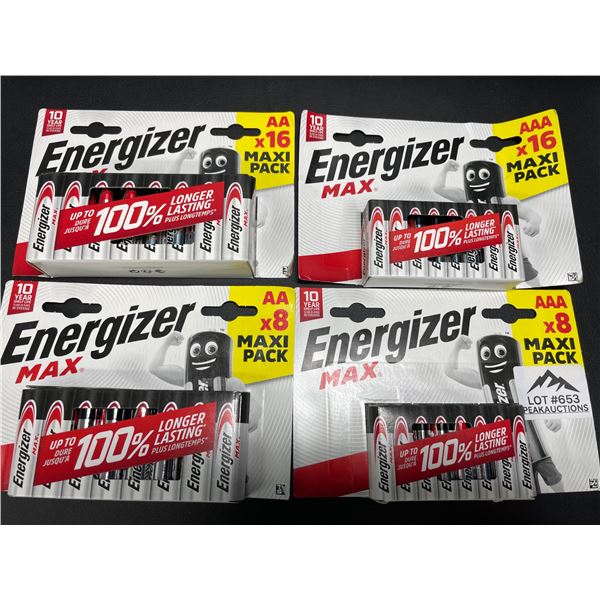 Lot of 1 Energizer MAX Batteries Combo Pack - Includes 24 AA and 24 AAA Batteries! - 48 Total!