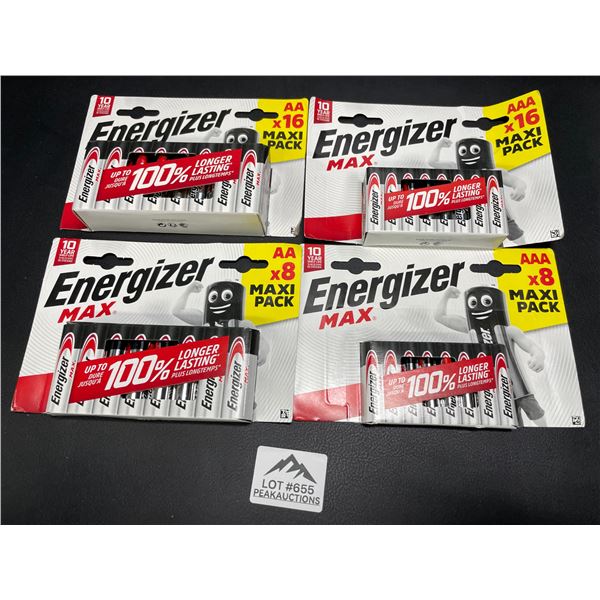 Lot of 1 Energizer MAX Batteries Combo Pack - Includes 24 AA and 24 AAA Batteries! - 48 Total!