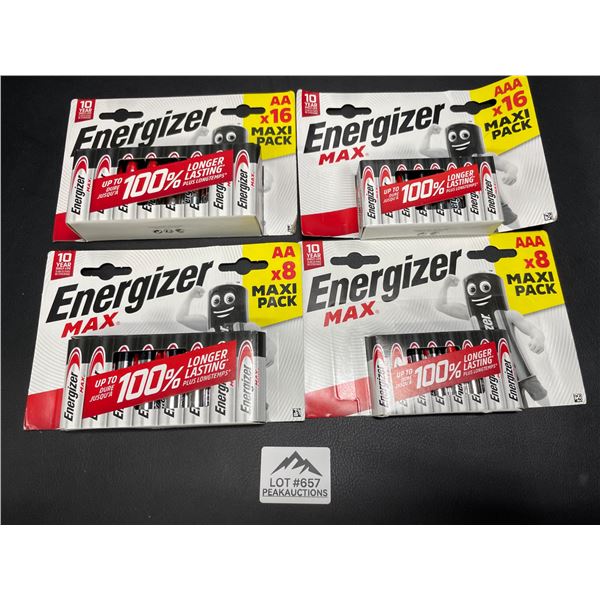Lot of 1 Energizer MAX Batteries Combo Pack - Includes 24 AA and 24 AAA Batteries! - 48 Total!
