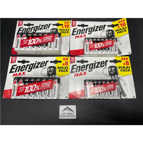 Lot of 1 Energizer MAX Batteries Combo Pack - Includes 24 AA and 24 AAA Batteries! - 48 Total!