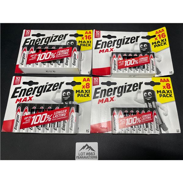 Lot of 1 Energizer MAX Batteries Combo Pack - Includes 24 AA and 24 AAA Batteries! - 48 Total!