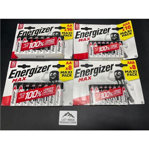 Lot of 1 Energizer MAX Batteries Combo Pack - Includes 24 AA and 24 AAA Batteries! - 48 Total!