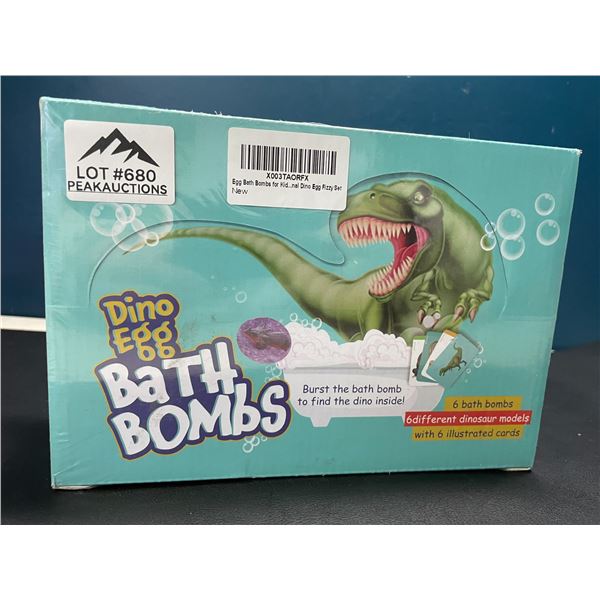 Lot of 1 Set of Dino Egg Bath Bombs - Brand New Sealed!