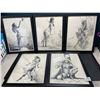 Image 1 : Lot of 5 Assorted Frame Art Pieces