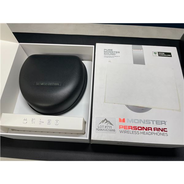 Lot of 1 Monster Pesona Active Noise Cancelling Bluetooth Wireless Headphones