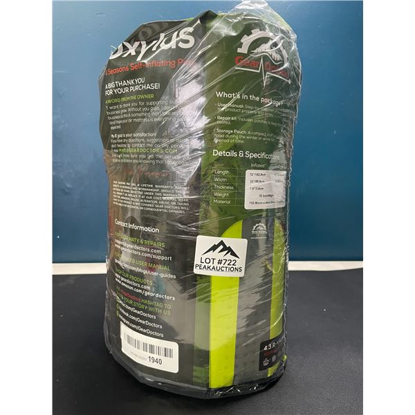 Lot of 1 Gear Doctors Four-Season Self-Inflating Sleeping Pad