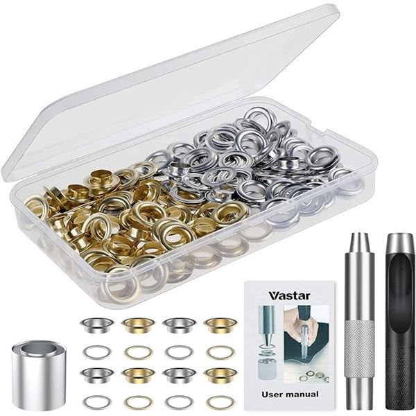 Lot of 3 Packs of Vastar Grommet Tool Kits - 100pcs each