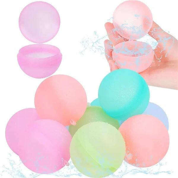 Lot of 4 Multi-Packs of Reusable/Fillable Silicone Water Balloons