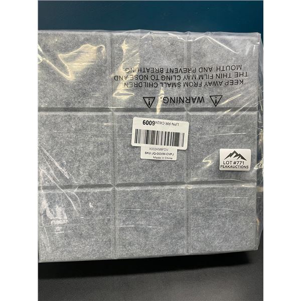 Lot of 1 Multi-Pack of Acoustic Foam Sound-Deadening/Soundproof Panels - 12PCS