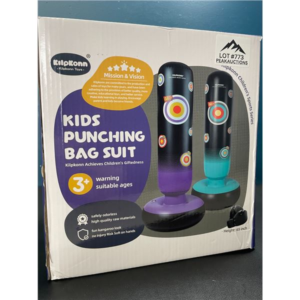 Lot of Inflatable Kids Punching Bags - 2pack box - 65inch height