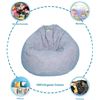 Image 2 : Lot of 1 Great Eagle Stuffed Animal Storage Bean Bag Chair Cover - 52 x 48 inches