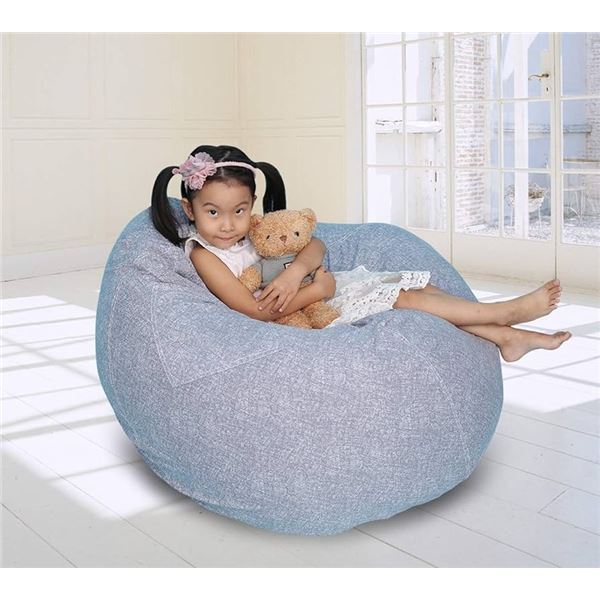 Lot of 1 Great Eagle Stuffed Animal Storage Bean Bag Chair Cover - 52 x 48 inches