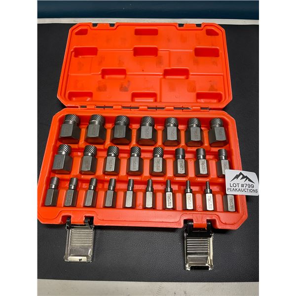 Lot of 1 Hex-Head Multispline Screw and Bolt Extractor Tool Set - 25PCS