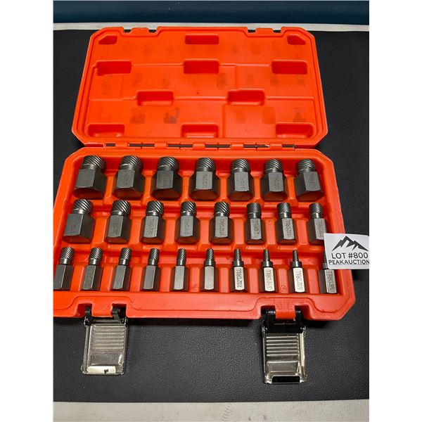 Lot of 1 Hex-Head Multispline Screw and Bolt Extractor Tool Set - 25PCS