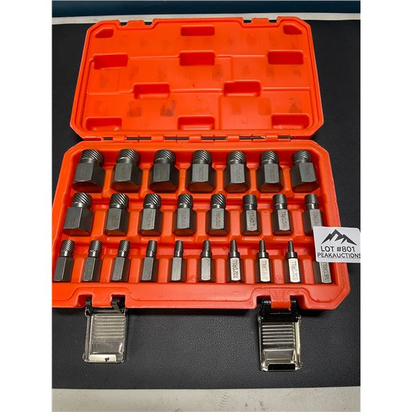Lot of 1 Hex-Head Multispline Screw and Bolt Extractor Tool Set - 25PCS