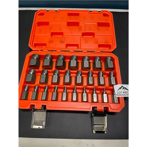 Lot of 1 Hex-Head Multispline Screw and Bolt Extractor Tool Set - 25PCS