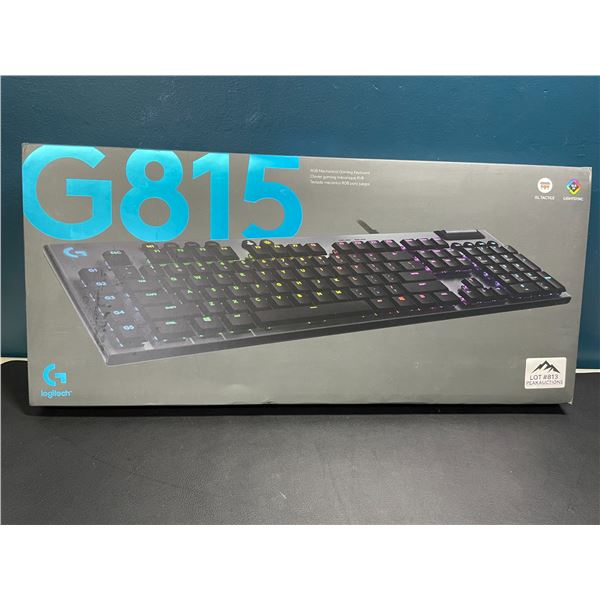 Lot of 1 Logitech G815 RGB Mechanical Gaming Keyboard - BRAND NEW! ($280 RETAIL!)