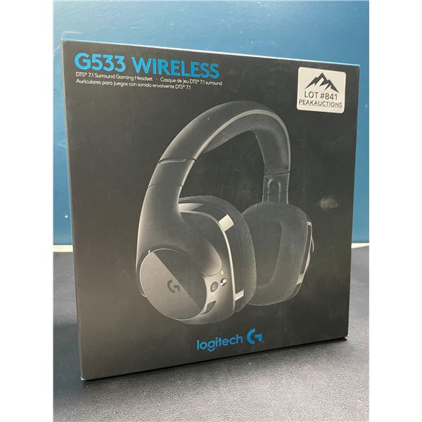 Lot of 1 Logitech G533 Wireless DTS 7.1 Surround Gaming Headset w/ Pro-G Audio Drivers