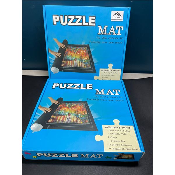 Lot of 2 Puzzle Mats - Store Puzzles Safely!