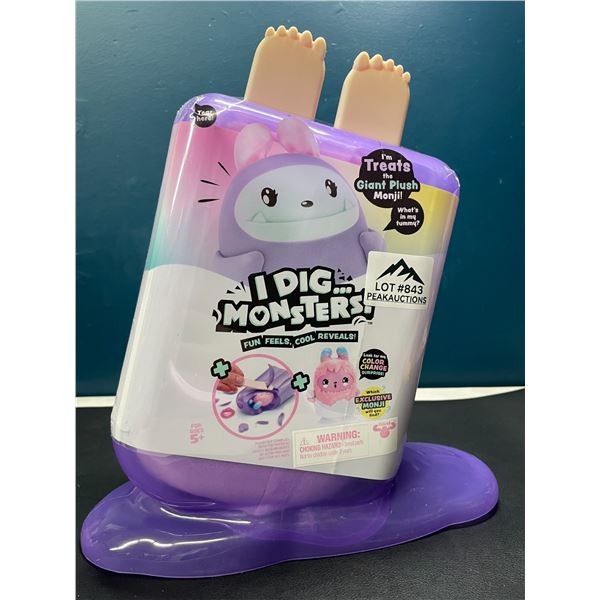 Lot of 1 iDig Monsters Popsicle Pack - Treats the Giant Plush Monji Toy