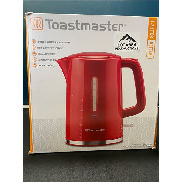 Lot of 1 Toastmaster 1.7L Electric Kettle