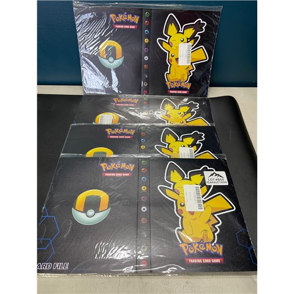 Lot of 4 Pokemon Card Binders