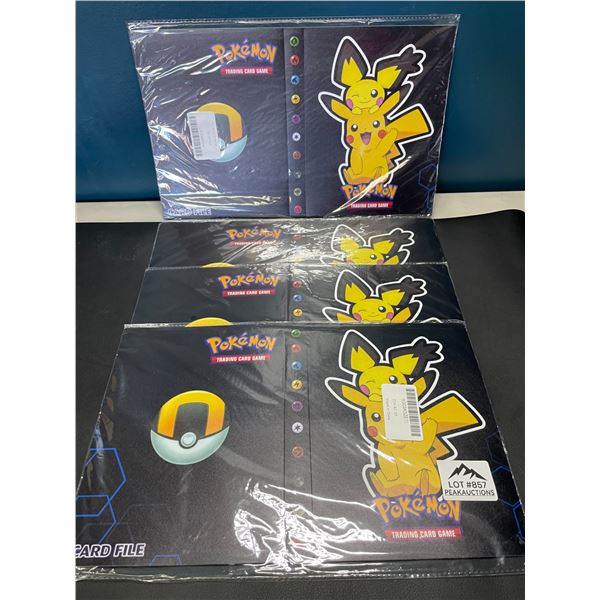 Lot of 4 Pokemon Card Binders