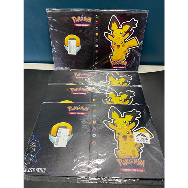 Lot of 4 Pokemon Card Binders