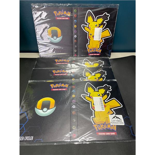 Lot of 4 Pokemon Card Binders
