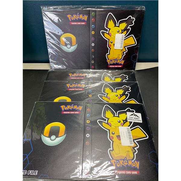Lot of 4 Pokemon Card Binders