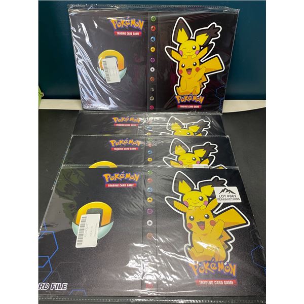 Lot of 4 Pokemon Card Binders