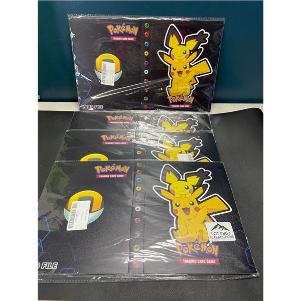 Lot of 4 Pokemon Card Binders
