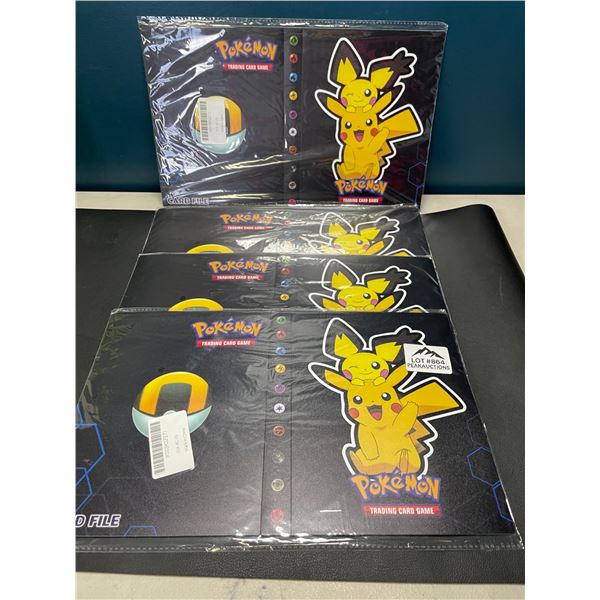 Lot of 4 Pokemon Card Binders