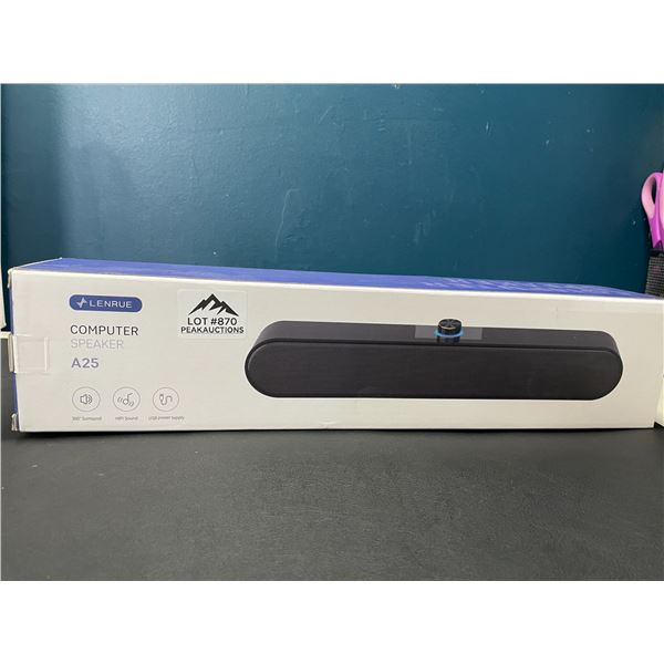 Lot of 1 Lenrue A25 Computer Speaker