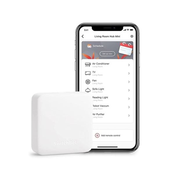 Lot of 1 SwitchBot Hub Mini - Compact All-in-One Inrared Remote Control for Smart Home