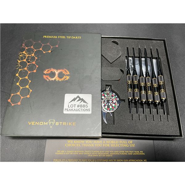 Lot of 1 Set of Venom Strike Premium Steel Tip Darts