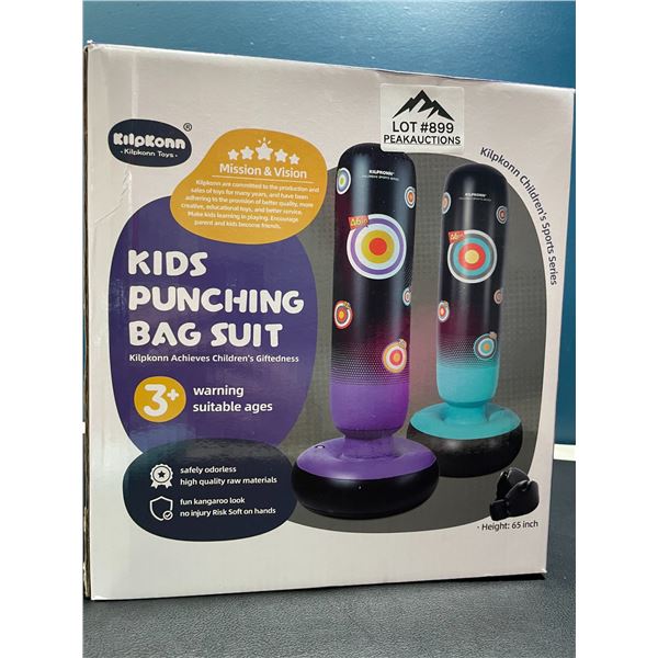 Lot of Inflatable Kids Punching Bags - 2pack box - 65inch height