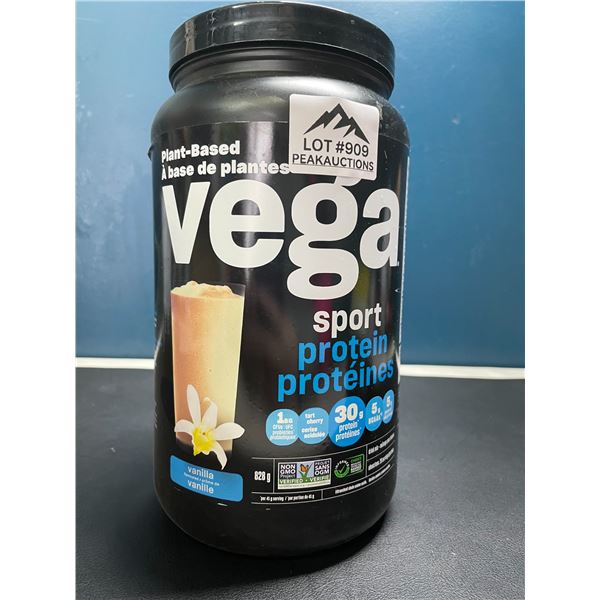 Lot of 1 Tub of Vega Sport Plant-Based Protein Powder - Vanilla - 828G