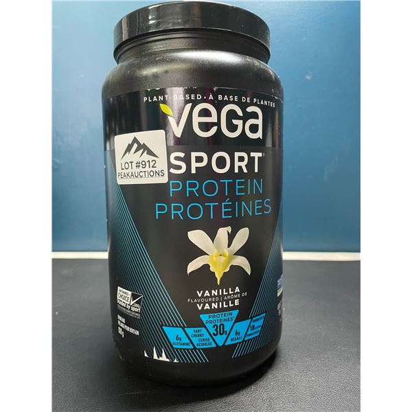 Lot of 1 Tub of Vega Sport Plant-Based Protein Powder - Vanilla - 828G