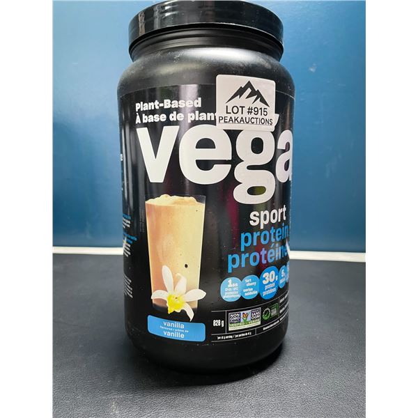 Lot of 1 Tub of Vega Sport Plant-Based Protein Powder - Vanilla - 828G