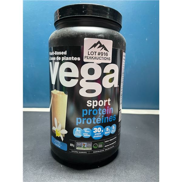 Lot of 1 Tub of Vega Sport Plant-Based Protein Powder - Vanilla - 828G