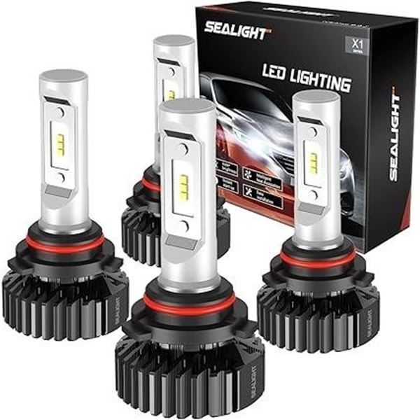 Lot of 2 Sets of Sealight LED Headlight Bulbs - Model S1 - 9005 & 9006 - Super Bright