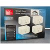 Image 1 : Lot of 1 Box of Smart Plugs/Smart Wifi Plugs - App Control - 4 Plugs Included - No Hub Needed