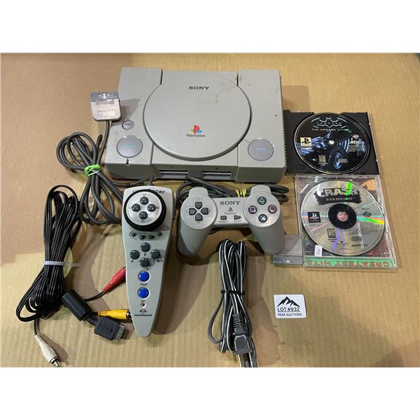 Lot of 1 Playstation 1 Console - Used - w/ Games and Cords/Accessories