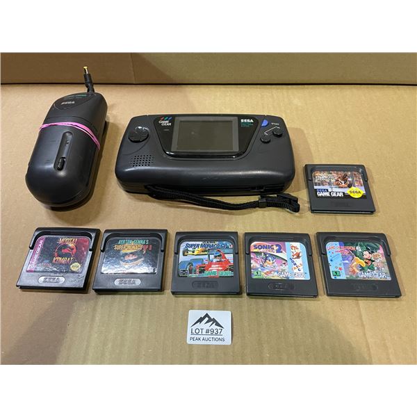 Lot of 1 Sega Game Gear Console w/ Games - Used