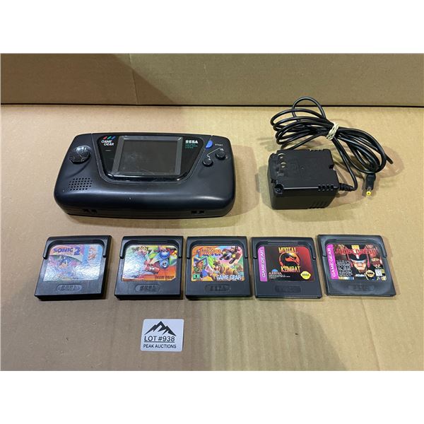 Lot of 1 Sega Game Gear Console w/ Games - Used