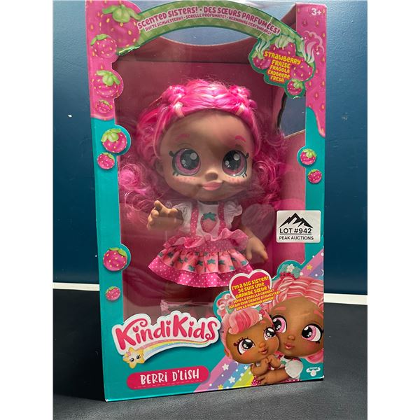 Lot of 1 Kindikids Berri D'Lish Strawberry Scented Doll