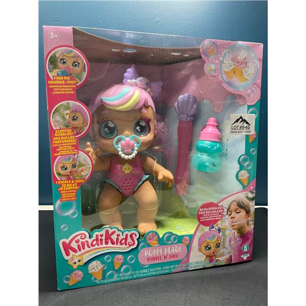 Lot of 1 Kindikids Poppi Pearl Bubble N' Sing Toy Doll