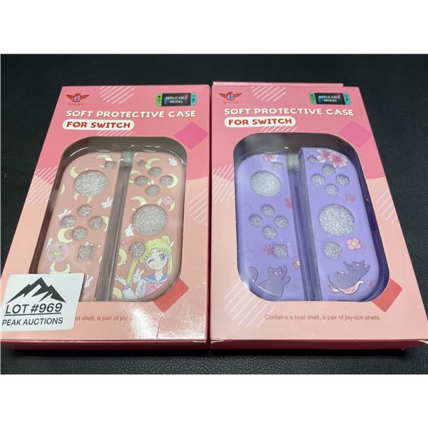 Lot of 2 Sailor Moon Protective JoyCon Covers for Nintendo Switch