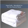 Image 2 : Lot of 1 Maple Down Luxury Down Alternative Comforter/Duvet Insert - White; California King Size